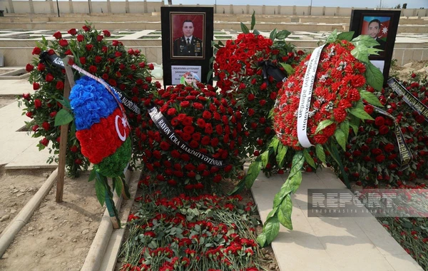 Mina terrorunda şəhid olan polkovnik-leytenant İkinci Şəhidlər xiyabanında dəfn edilib - FOTO