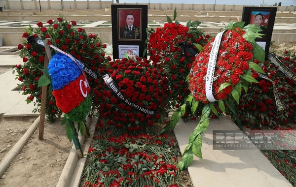 На II Аллее шехидов состоялись похороны полковник-лейтенанта, погибшего в результате минного террора - ФОТО