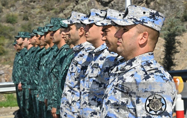 На погранпункте "Лачын" почтили память шехидов - ФОТО