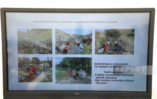 Söyüdlü kəndinin sakinləri tullantıxana sahəsində monitorinqin nəticələri barədə məlumatlandırılıb - FOTO