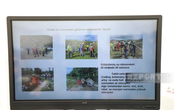 Söyüdlü kəndinin sakinləri tullantıxana sahəsində monitorinqin nəticələri barədə məlumatlandırılıb - FOTO