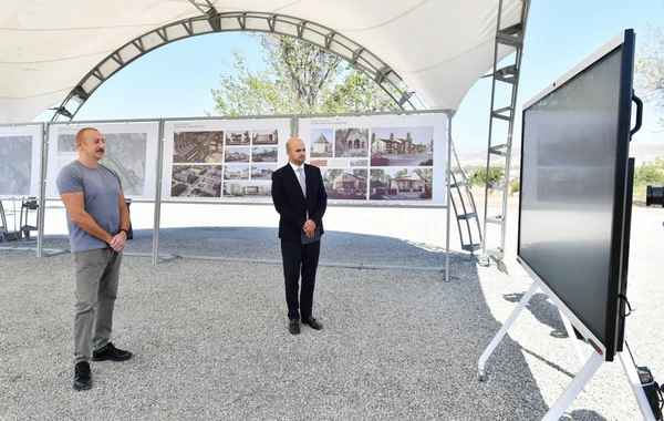Prezident Zəngilanın Alıbəyli kəndinin təməlini qoyub - YENİLƏNİB - FOTO