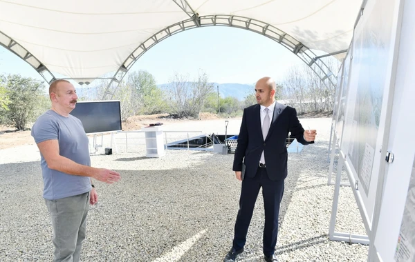 Президент Азербайджана заложил фундамент села Зангилан - ОБНОВЛЕНО + ФОТО