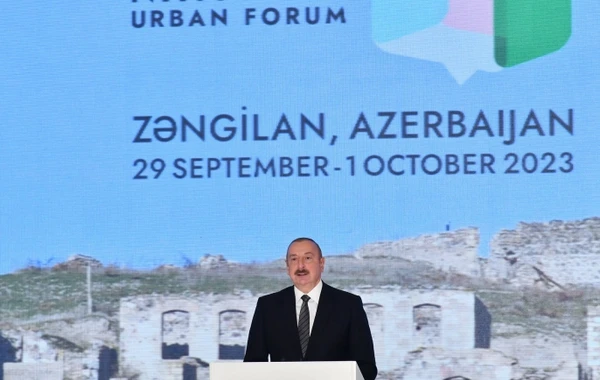 Президент выступил на открытии II Национального градостроительного форума в Зангилане - ОБНОВЛЕНО + ФОТО