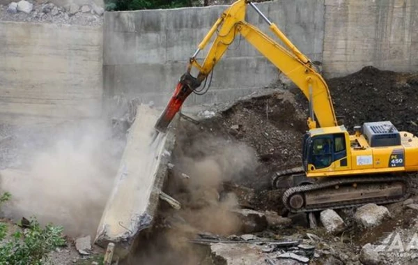 Qudyalçay üzərində yeni körpünün tikintisinə başlanılıb - FOTO