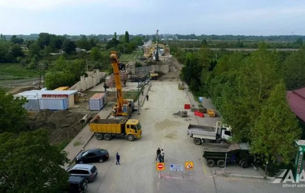Qudyalçay üzərində yeni körpünün tikintisinə başlanılıb - FOTO
