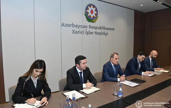 Ceyhun Bayramov Putinin müşaviri ilə görüşüb - FOTO