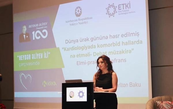 Kardiologiya İnstitutu tərəfindən elmi-praktik konfrans keçirilib - FOTO