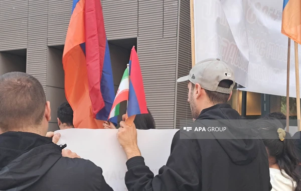 Gürcüstan polisi erməni diasporasının Azərbaycana qarşı təxribatına icazə verməyib - FOTO
