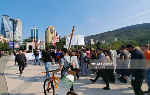 Gürcüstan polisi erməni diasporasının Azərbaycana qarşı təxribatına icazə verməyib - FOTO