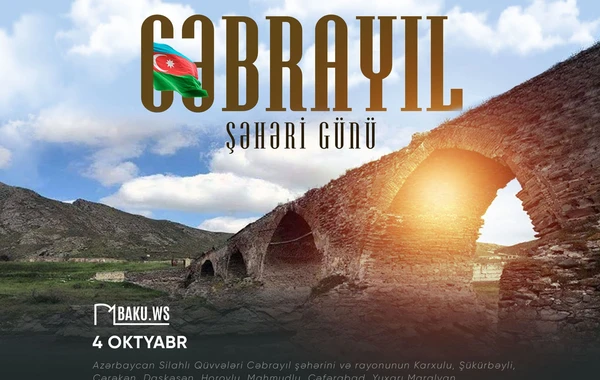 Cəbrayıl şəhərinin işğaldan azad olunmasından 3 il ötür