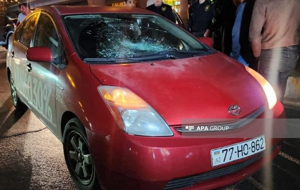 Bakıda sərxoş piyadanı avtomobil vurub - FOTO