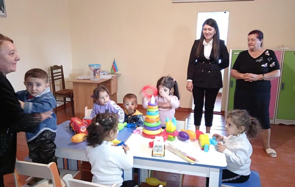 Ermənistanla sərhəd kənddə fəaliyyəti dayandırılan bağça 30 ildən sonra istifadəyə verilib - FOTO