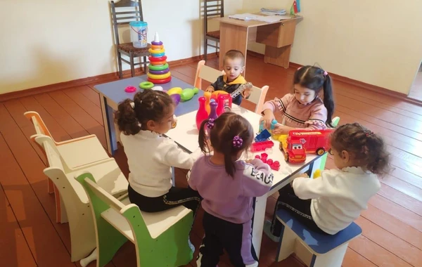 Ermənistanla sərhəd kənddə fəaliyyəti dayandırılan bağça 30 ildən sonra istifadəyə verilib - FOTO