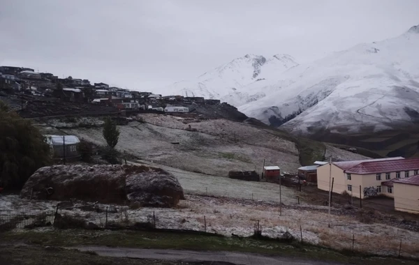 Quba və Qusar rayonunun yüksək dağlıq ərazilərinə qar yağıb - FOTO