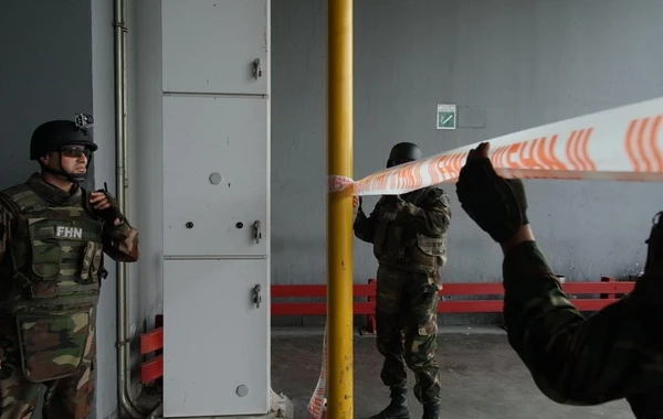 Heydər Əliyev Beynəlxalq Aeroportu və FHN birgə təlim keçirib - FOTO/VİDEO
