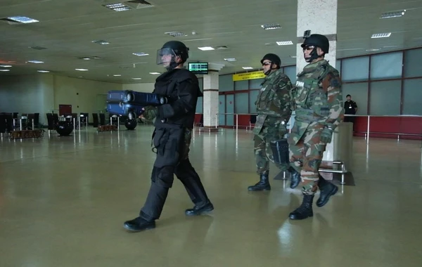 Heydər Əliyev Beynəlxalq Aeroportu və FHN birgə təlim keçirib - FOTO/VİDEO