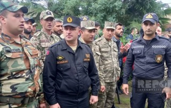 Şəhid Yusif Xəlilov Lənkəranda dəfn edilib - YENİLƏNİB - FOTO