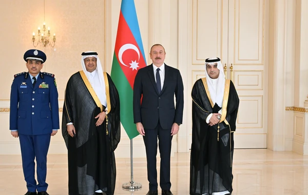 Prezident Səudiyyə Ərəbistanının ölkəmizdə yeni təyin olunmuş səfirinin etimadnaməsini qəbul edib - FOTO