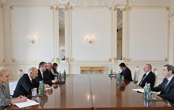 Prezident İlham Əliyev Serbiya Milli Assambleyasının sədrini qəbul edib - FOTO