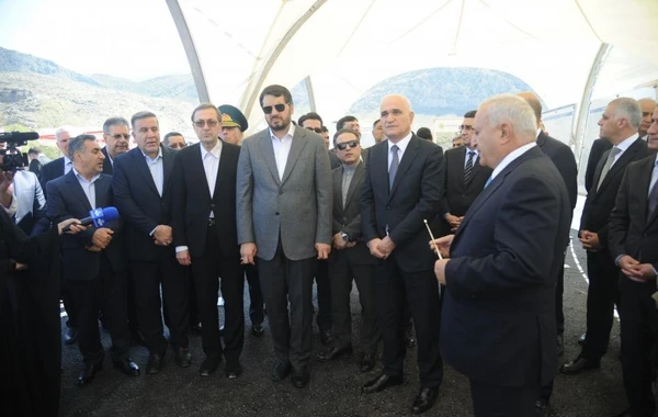 Zəngilanda Azərbaycanla İran arasında körpünün təməli qoyulub - FOTO