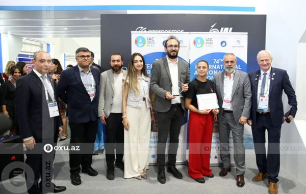 “Azərkosmos”un sərgi pavilyonunda stendlərin mükafatlandırılma mərasimi keçirilib - FOTO