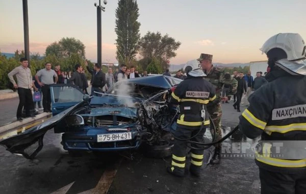 В Нахчыване произошло серьезное ДТП, есть погибший