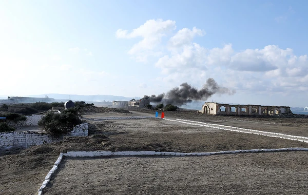 Azərbaycan və Qazaxıstan müdafiə nazirləri “Xəzri-2023” birgə taktiki təliminin növbəti mərhələsini izləyiblər - FOTO/VİDEO