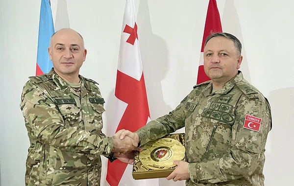 Azərbaycan, Türkiyə və Gürcüstanın hərbçilərinin komanda-qərargah təlimi başa çatıb - FOTO/VİDEO