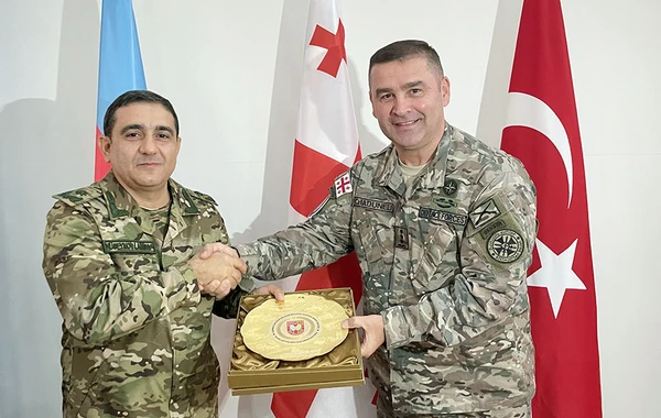 Azərbaycan, Türkiyə və Gürcüstanın hərbçilərinin komanda-qərargah təlimi başa çatıb - FOTO/VİDEO