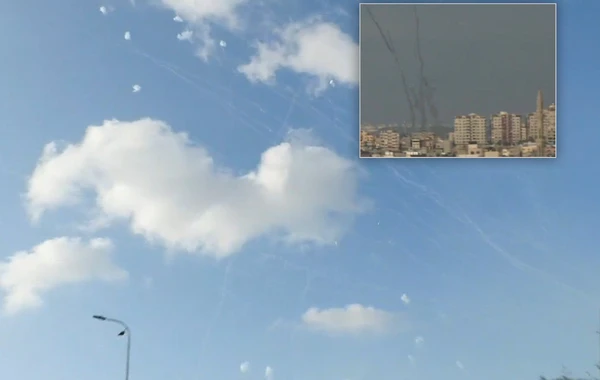 HƏMAS-dan İsrailə "raket yağışı" canlı yayımda ANBAAN LENTƏ ALINDI - VİDEO