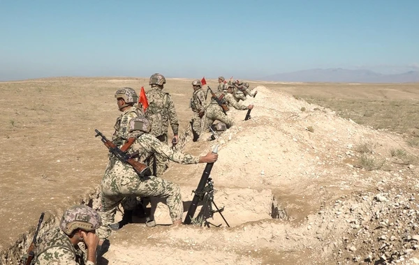 Daxili Qoşunların Naxçıvanda yerləşən hərbi birləşməsində döyüş atışlı taktiki-xüsusi təlim keçirilib - FOTO