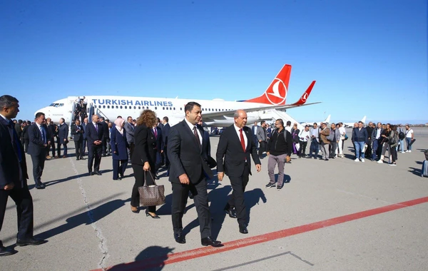 Ersin Tatarın Azərbaycana səfəri başlayıb - YENİLƏNİB - FOTO