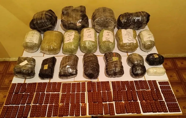 İrandan Azərbaycana 24 kiloqram narkotik keçirilməsinin qarşısı alınıb - FOTO