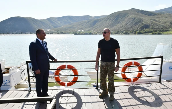 Prezident Tərtər rayonunun Suqovuşan qəsəbəsində istirahət parkının açılışında iştirak edib - YENİLƏNİB + FOTO