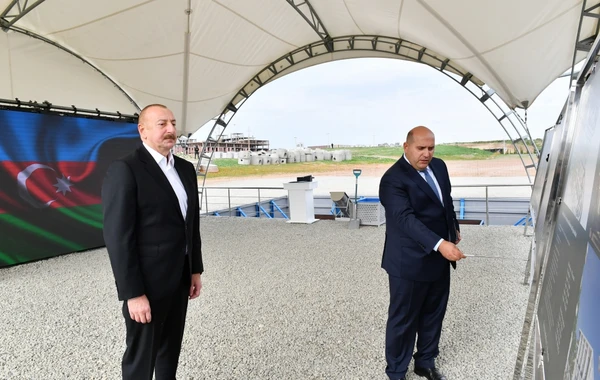 Azərbaycan lideri Füzuli şəhərində ikinci yaşayış kompleksinin təməlini qoyub - FOTO