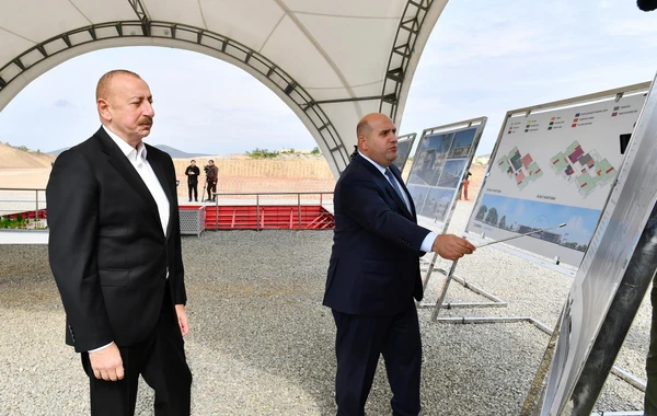 Füzuli şəhərində 240 yerlik uşaq bağçasının təməli qoyulub - FOTO - YENİLƏNİB