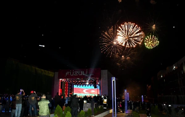 Füzuli Şəhəri Günü atəşfəşanlıqla başa çatıb - FOTO