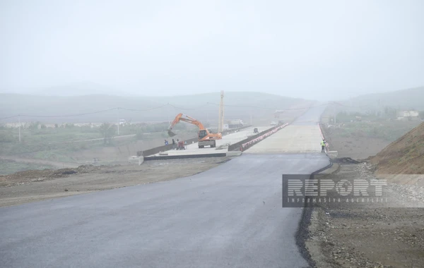 Ağdam-Füzuli avtomobil yolunun tikintisi ilə bağlı son vəziyyət açıqlanıb - FOTO