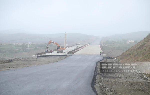 Ağdam-Füzuli avtomobil yolunun tikintisi ilə bağlı son vəziyyət açıqlanıb - FOTO
