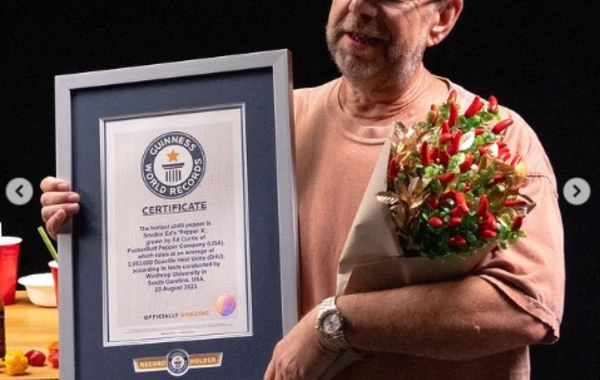 Bu acı bibər "Ginnesin Rekordlar Kitabı"na düşdü- FOTO