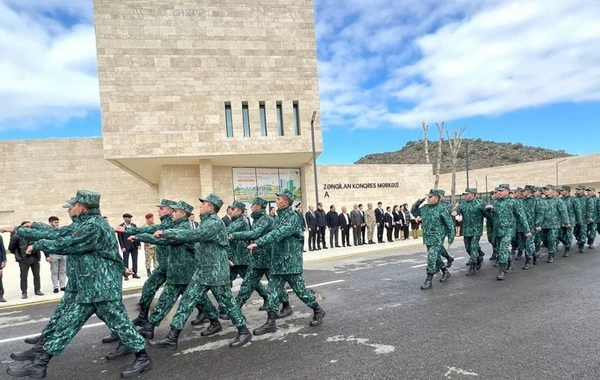 Zəngilanda hərbçilərin yürüşü keçirilib - FOTO/VİDEO