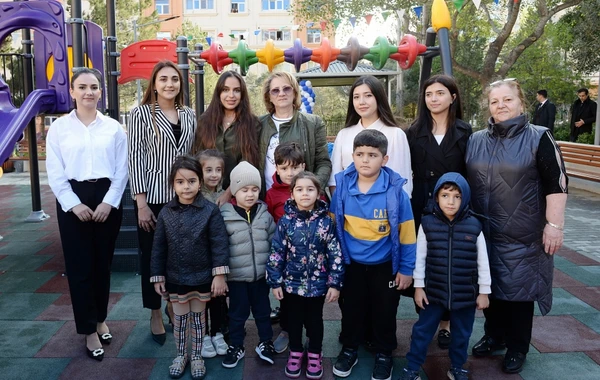 Leyla Əliyevanın iştirakı ilə növbəti “Bizim həyət”in açılışı olub - FOTO