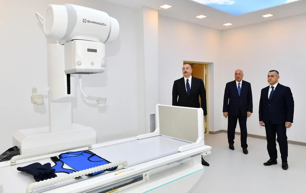 İlham Əliyev 2 saylı Sumqayıt Şəhər Xəstəxanasının yeni binasının açılışında iştirak edib - FOTO