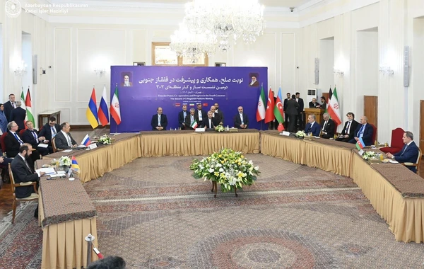 Ceyhun Bayramov Tehranda bəyanatla çıxış edib: "Regional əməkdaşlıq zəruridir" - FOTO