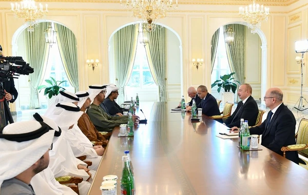 Prezident İlham Əliyev BƏƏ-nin sənaye və qabaqcıl texnologiyalar nazirini qəbul edib