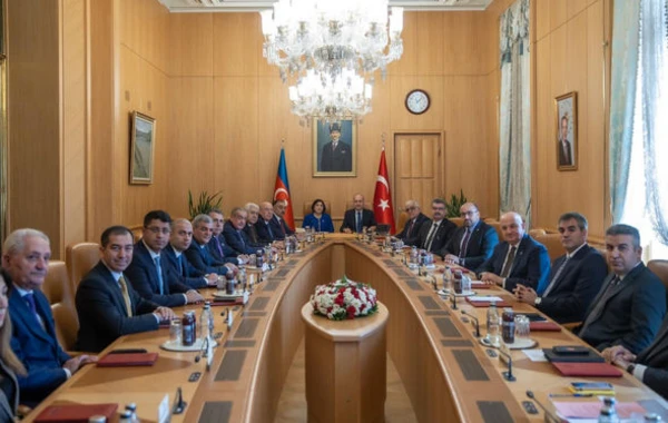 Numan Kurtulmuş Sahibə Qafarova ilə görüşüb - FOTO