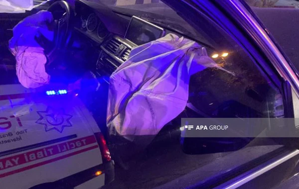 Bakıda 2 avtomobil toqquşub, 5 nəfər xəsarət alıb - FOTO