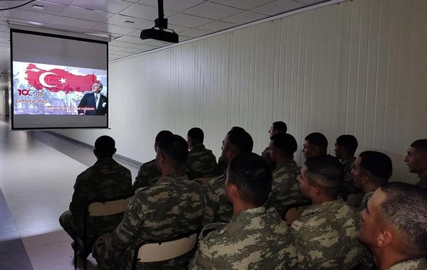 Türkiyənin Cümhuriyyət Bayramı münasibətilə orduda tədbirlər keçirilib - FOTO