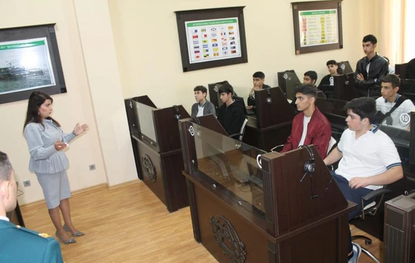 Dövlət Sərhəd Xidməti Akademiyasına ekskursiyaları təşkil edilib - FOTO
